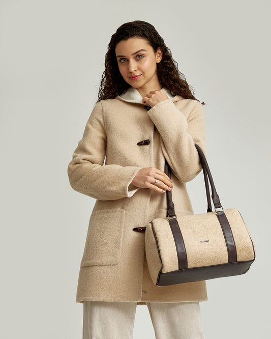 Cartera Wildcat De Lana Color Beige