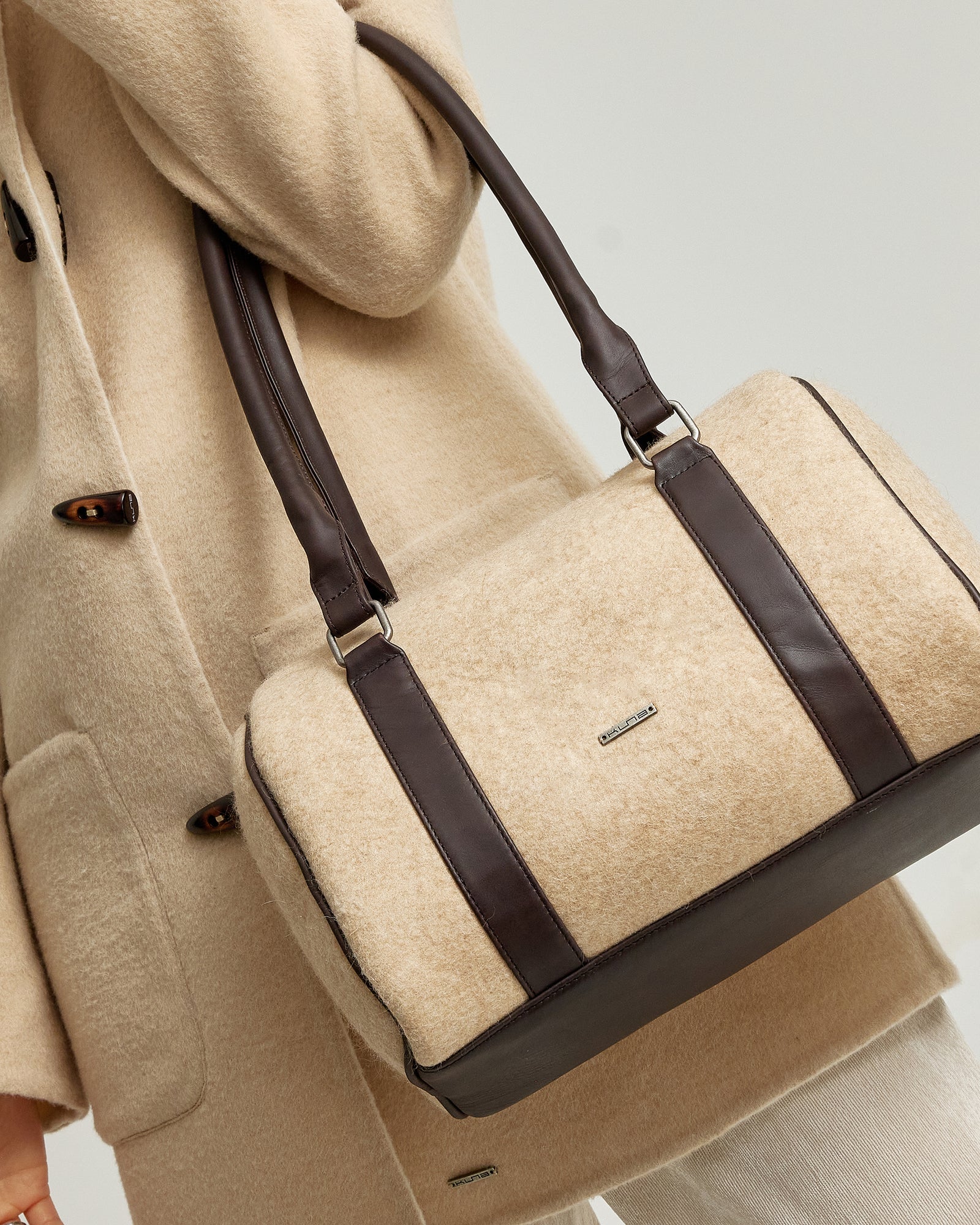 Cartera Wildcat De Lana Color Beige