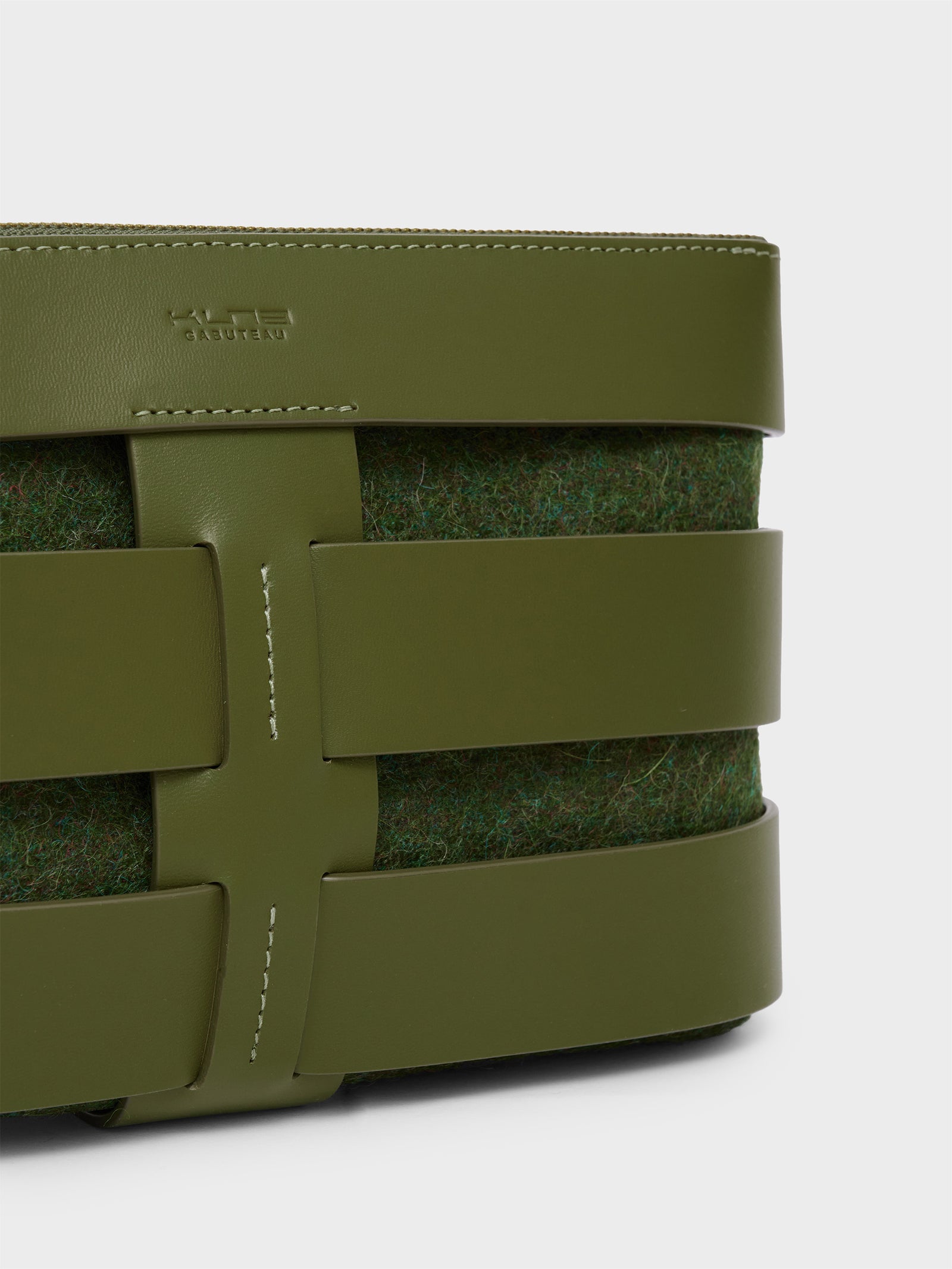 Cartera Chloe De Cuero Y Alpaca Color Verde