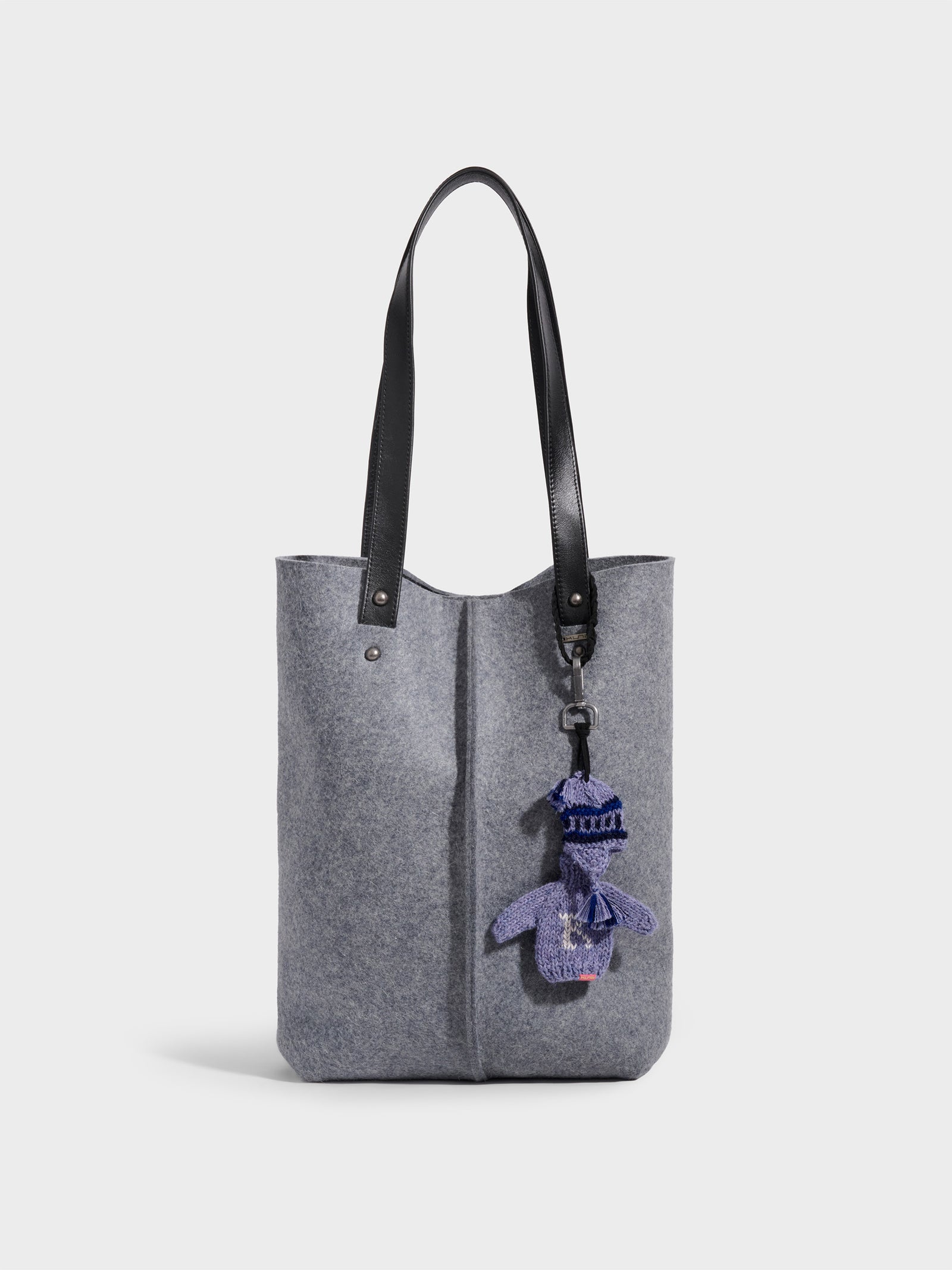 Cartera Raisin De Lana Color Gris