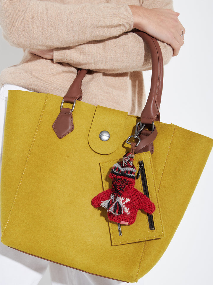 Cartera Randy De Lana Color Amarillo