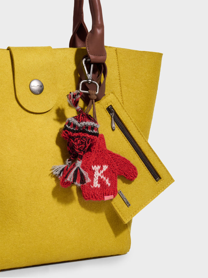 Cartera Randy De Lana Color Amarillo