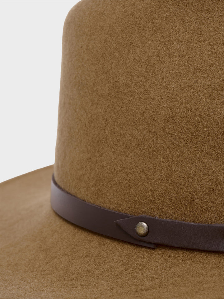 Sombrero Patriot De Lana Color Camel