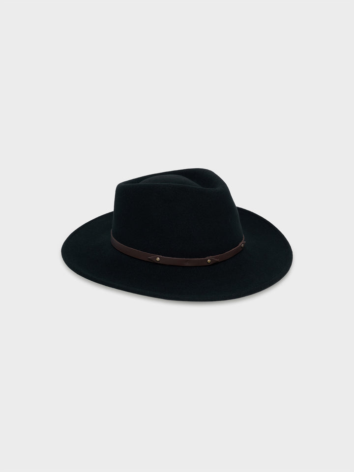 Sombrero Patriot De Lana Color Negro