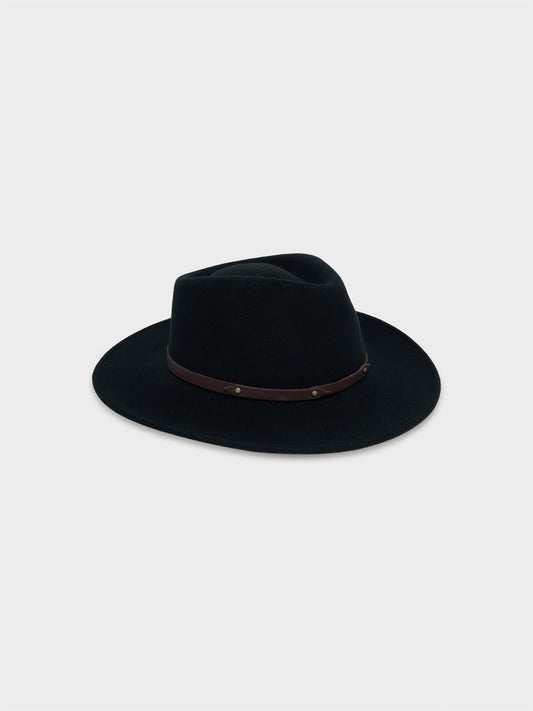 Sombrero Patriot De Lana Color Negro