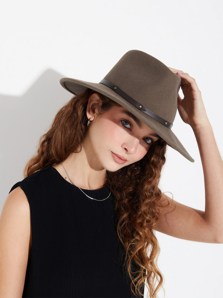 Sombrero Servane De Lana Color Camel