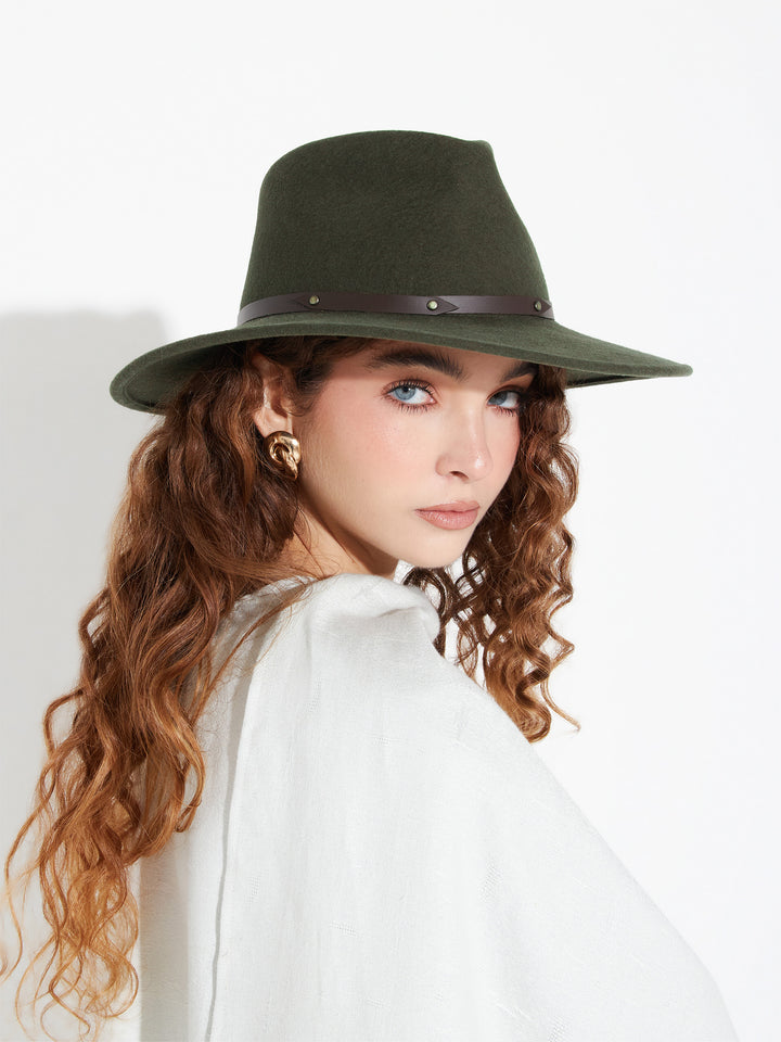 Sombrero Servane De Lana Color Verde