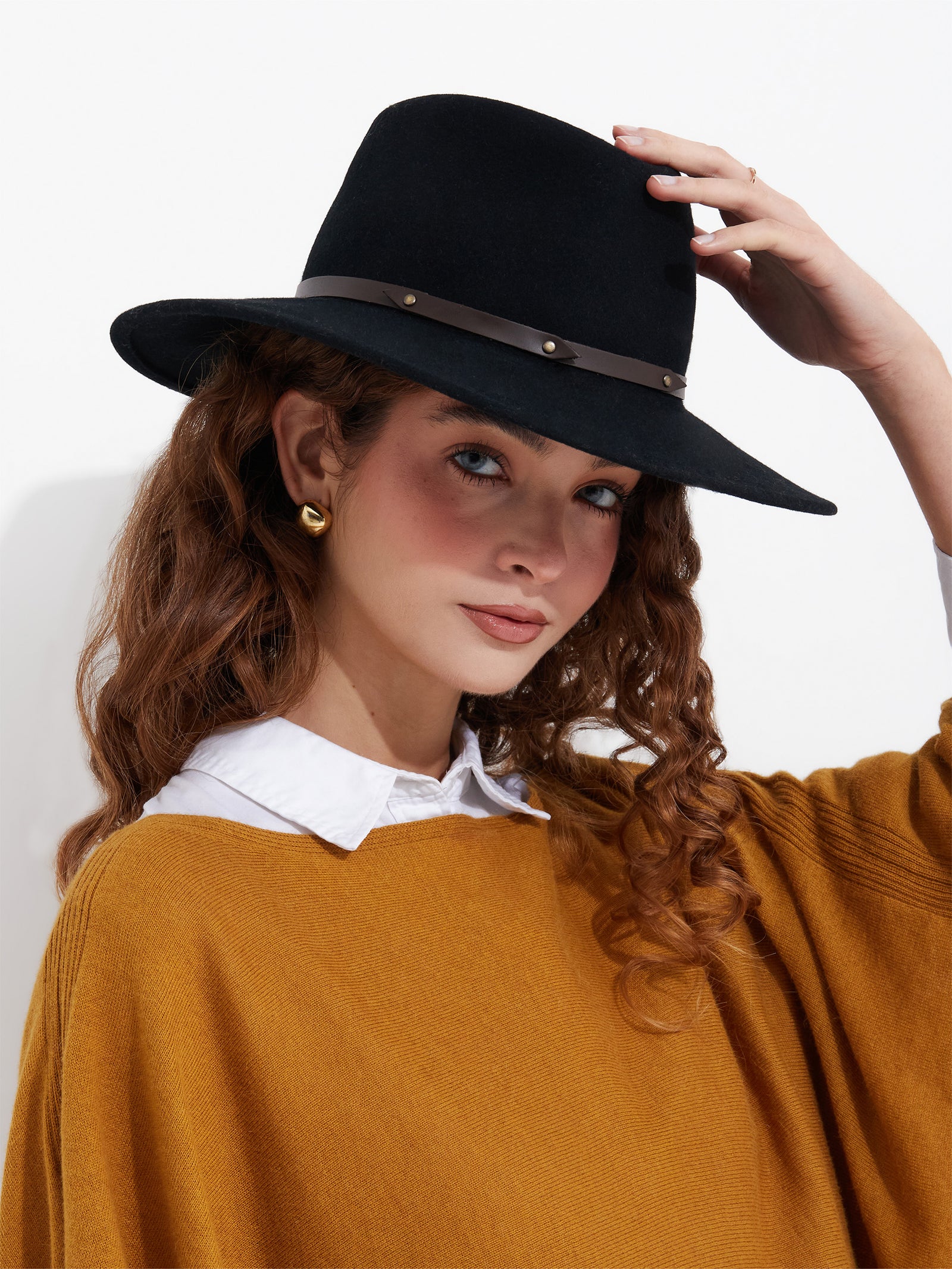 Sombrero Servane De Lana Color Negro