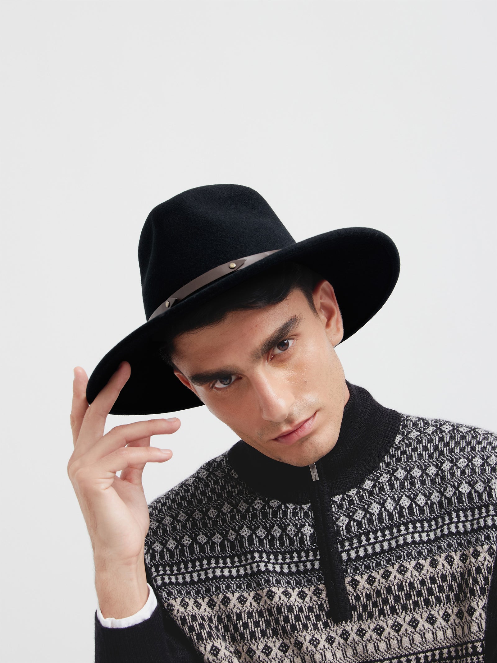 Sombrero Servane De Lana Color Negro