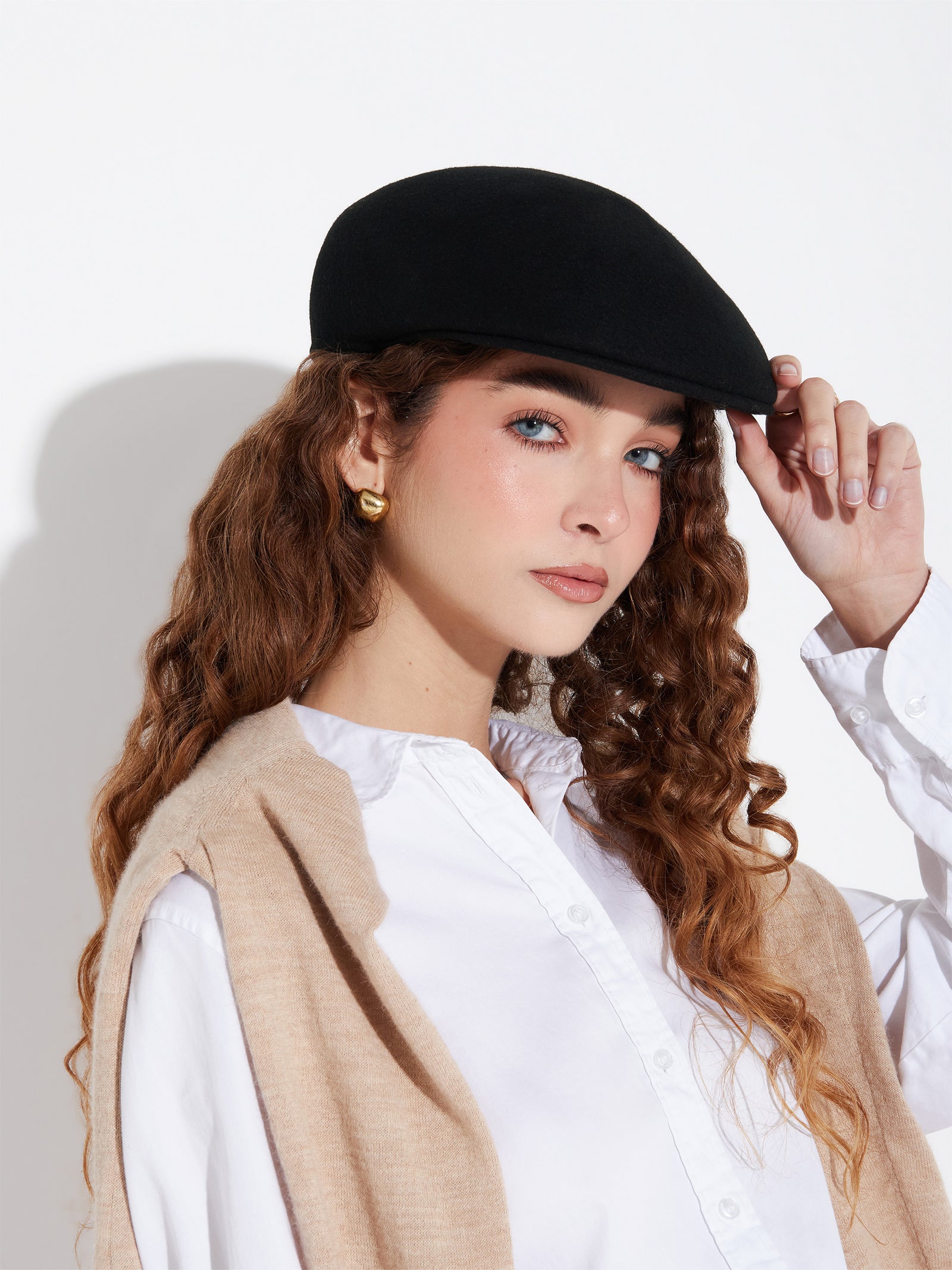 Siam Black Wool Hat