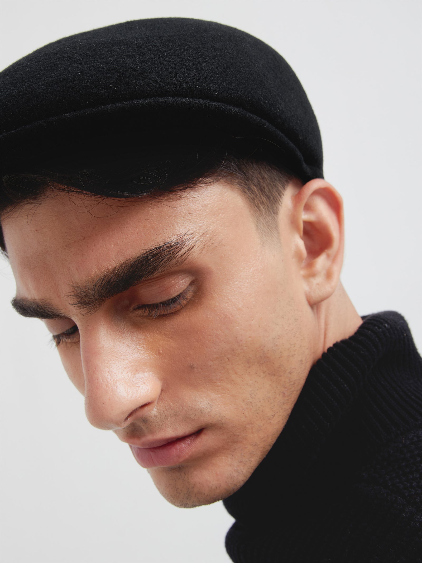Siam Black Wool Hat