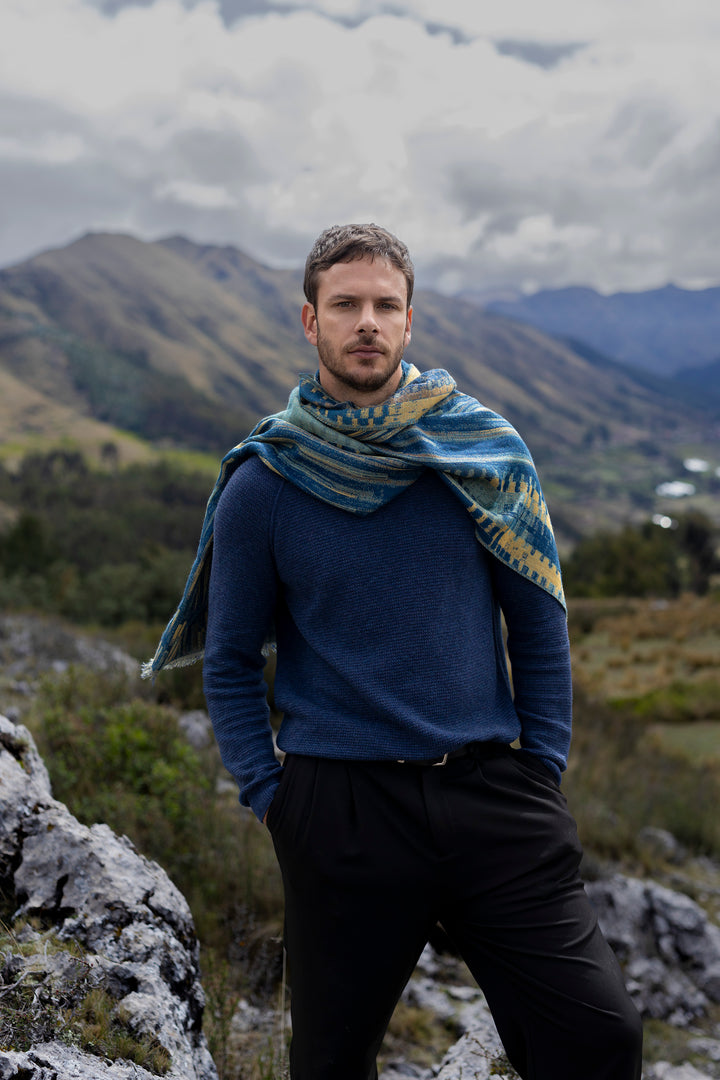 Suéter Zeus De Algodón Color Azul