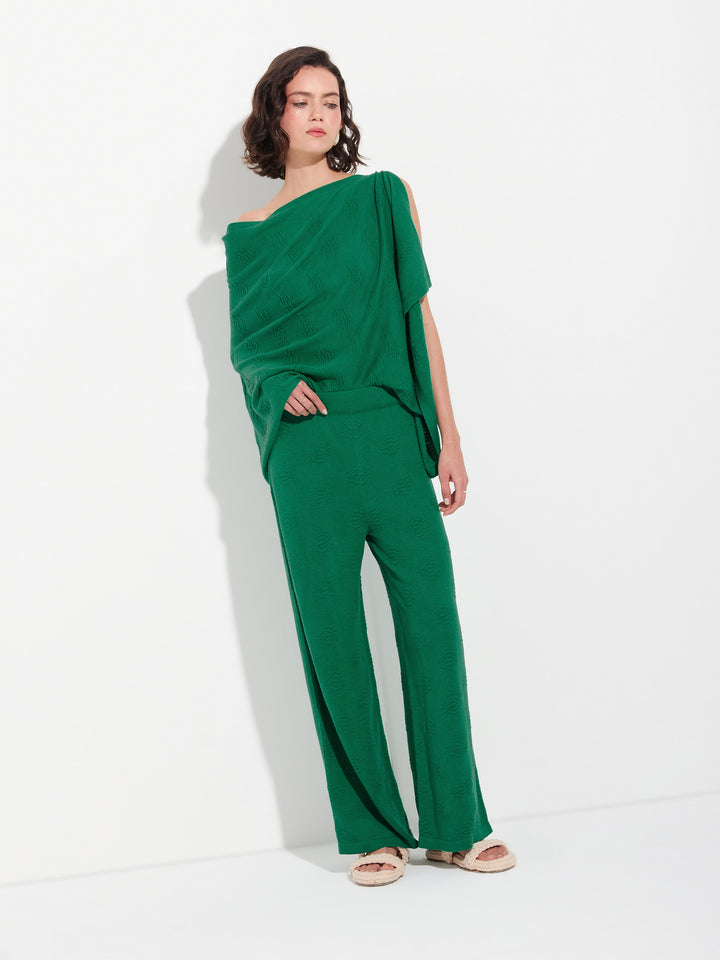 Zabeth Green Cotton Pants
