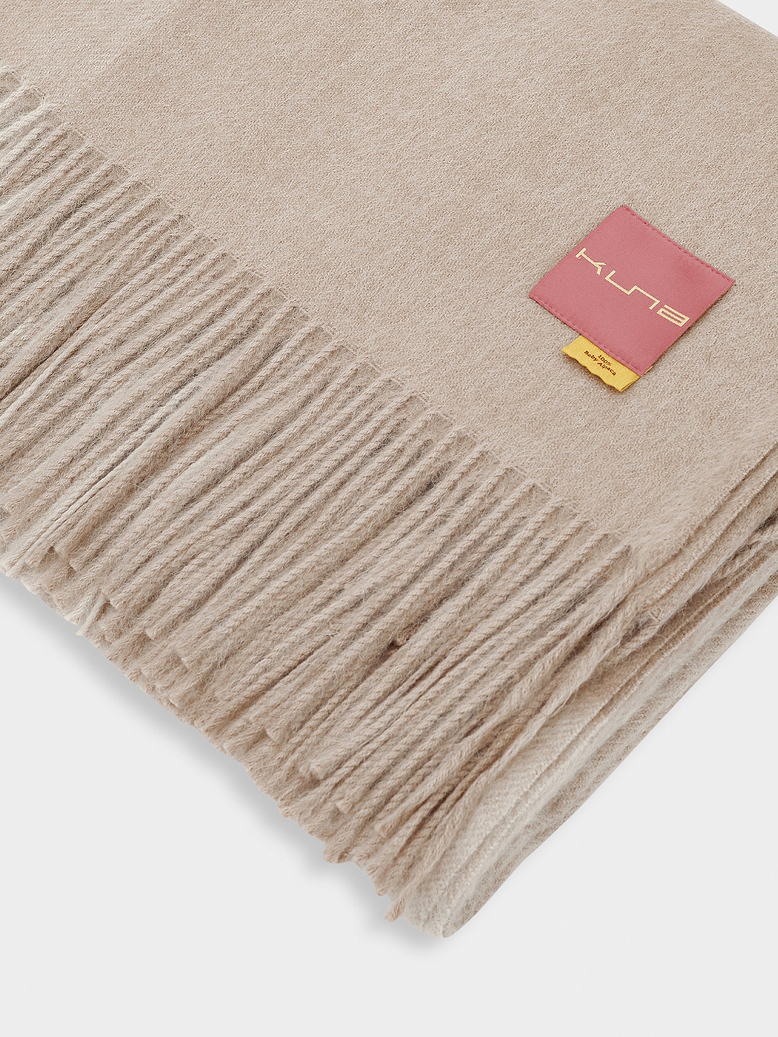 Manta Y27 De Baby Alpaca Color Beige