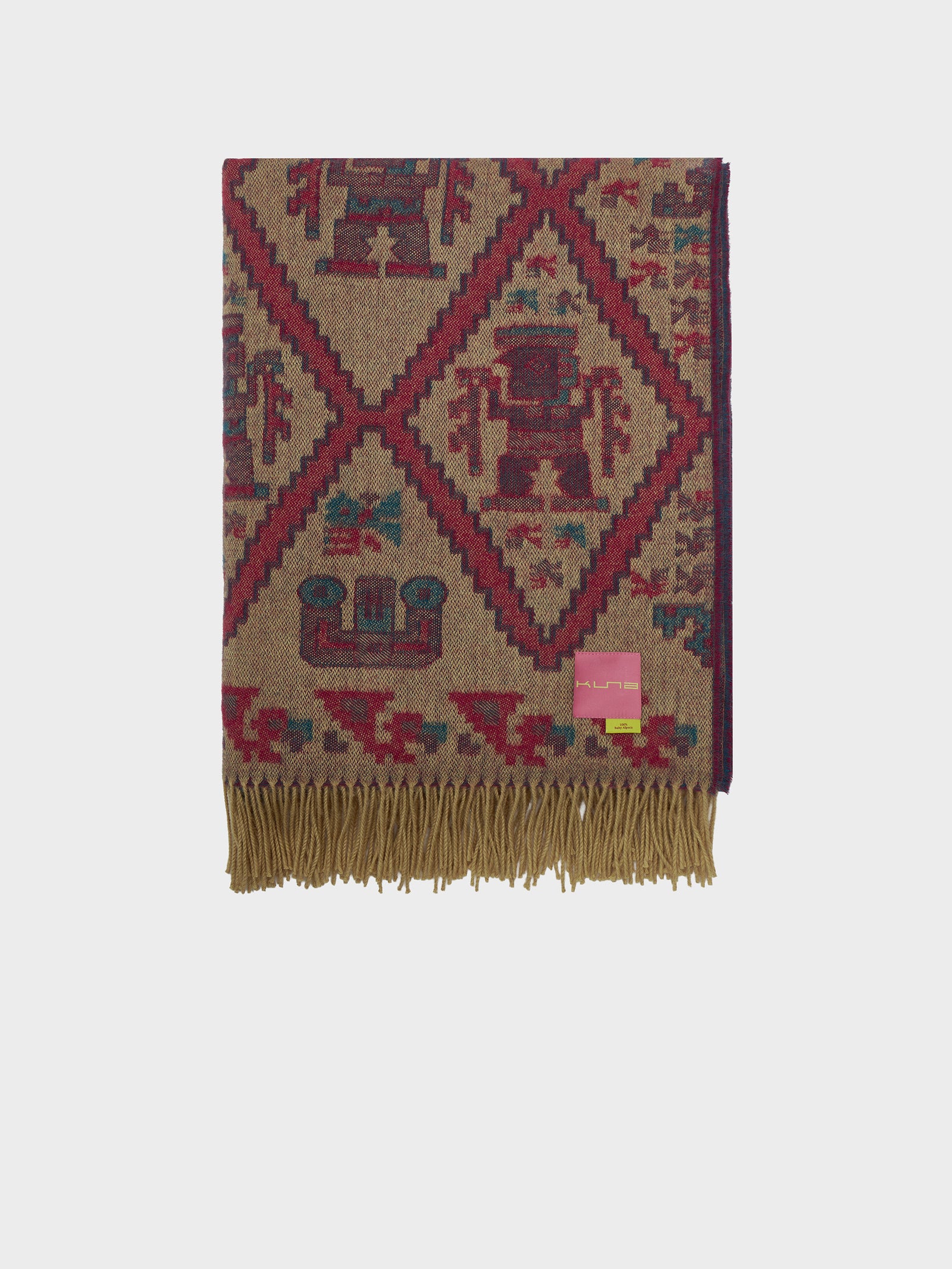 Mochica Blanket - 2 Baby Alpaca Yellow