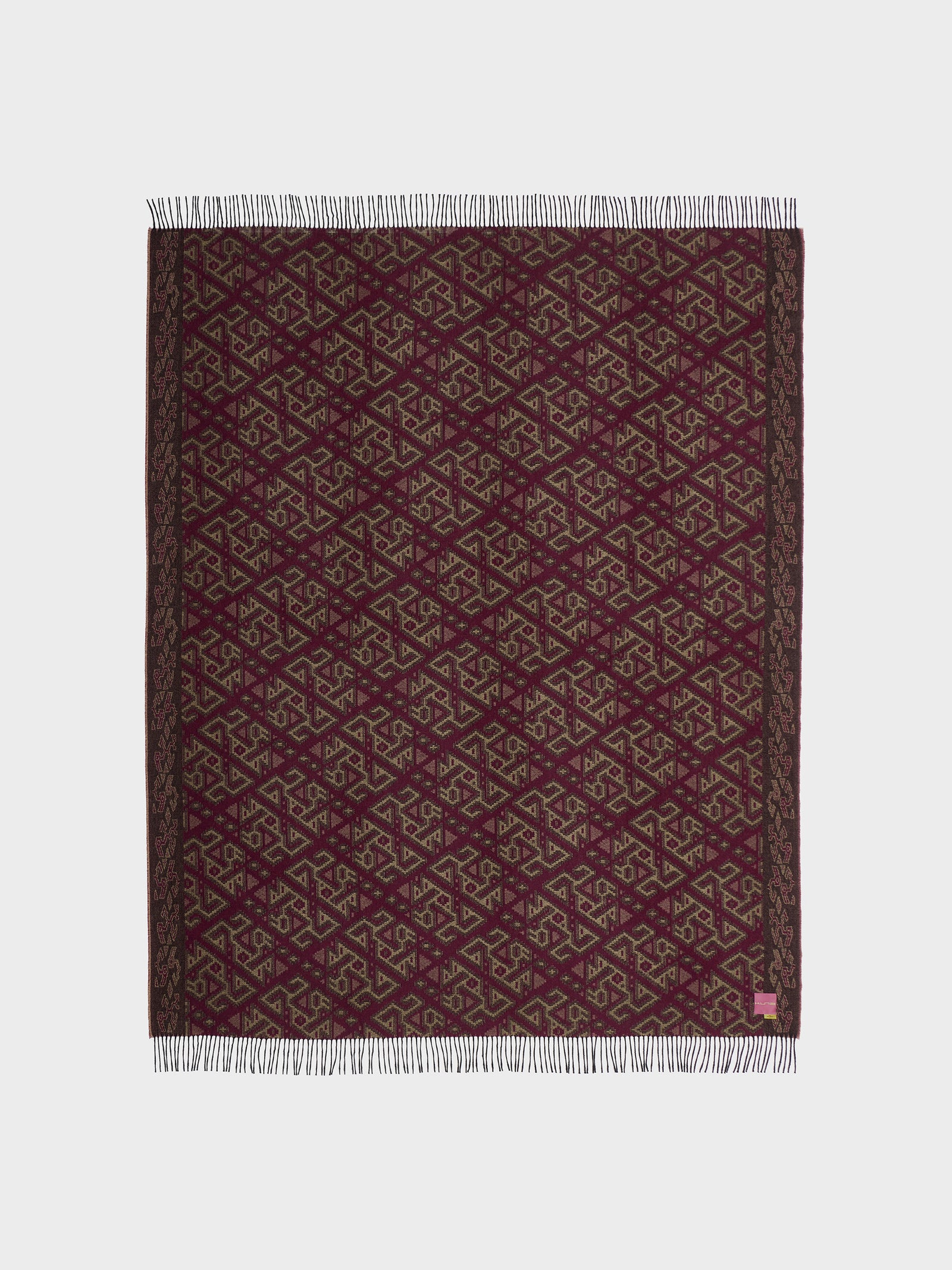 Manta Chincha - 2 De Baby Alpaca Color Rojo