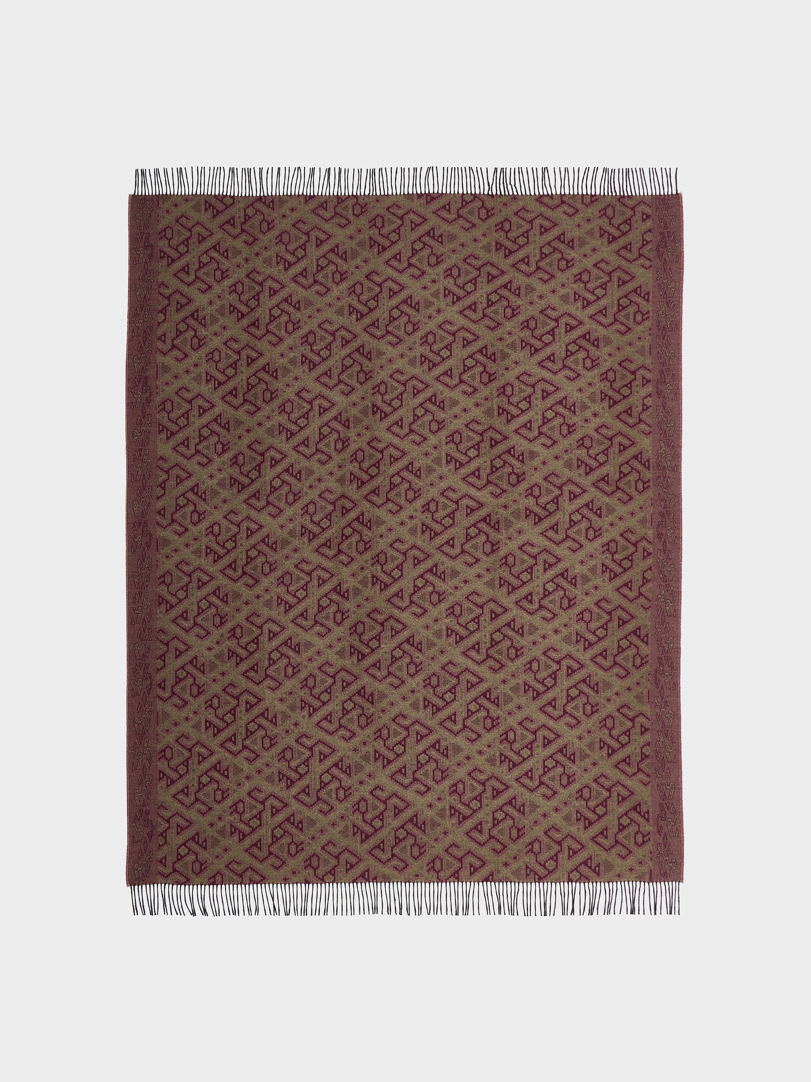 Manta Chincha - 2 De Baby Alpaca Color Rojo