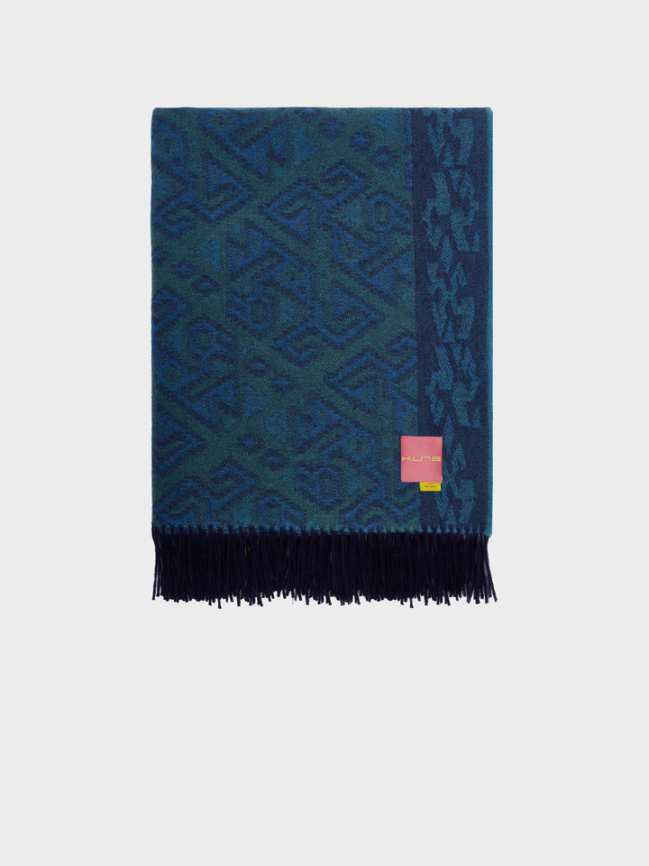 Chincha Blanket - 2 Baby Alpaca Blue