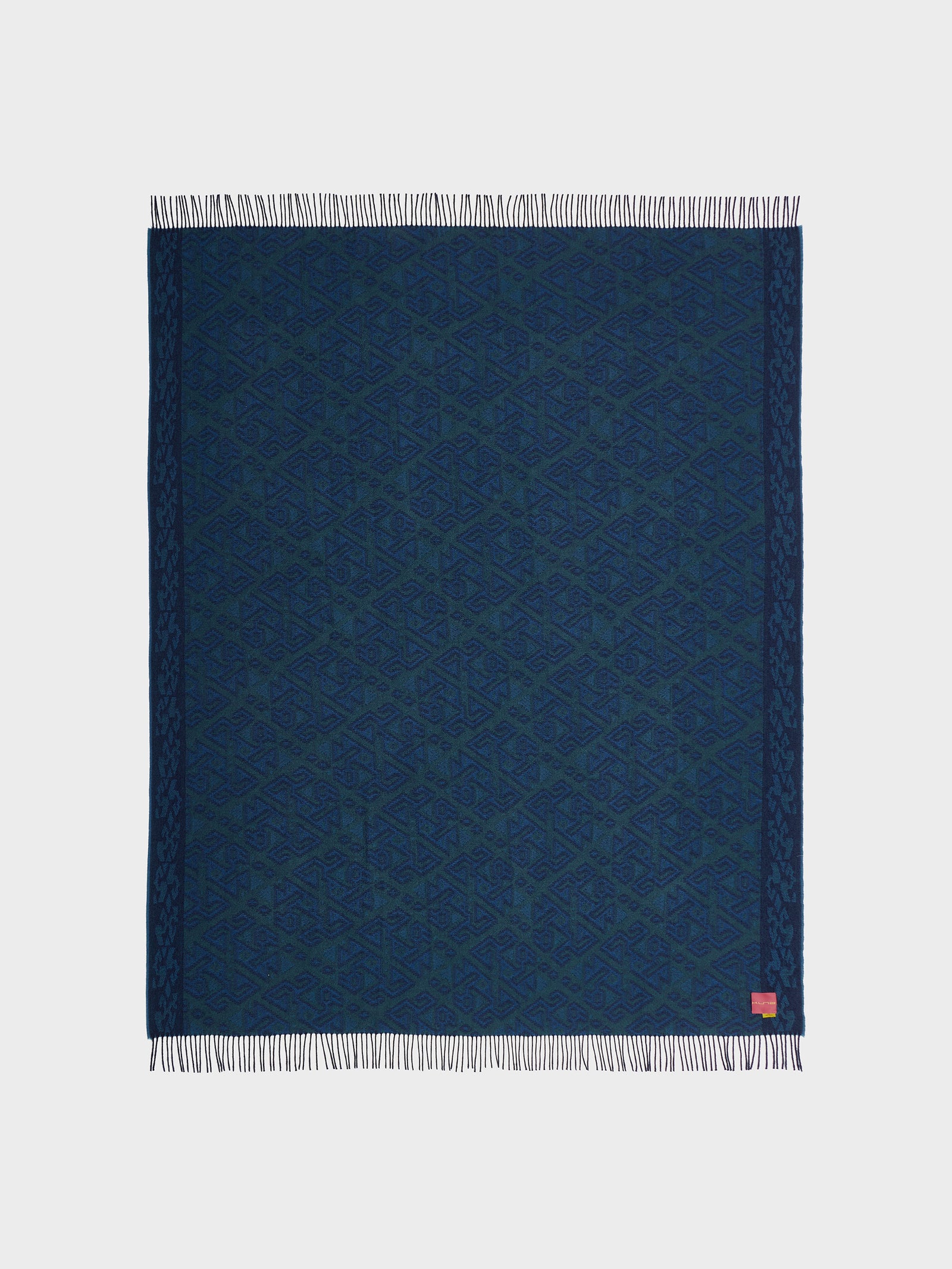 Manta Chincha - 2 De Baby Alpaca Color Azul