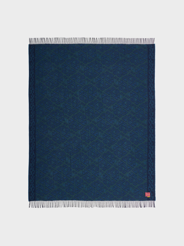 Chincha Blanket - 2 Baby Alpaca Blue