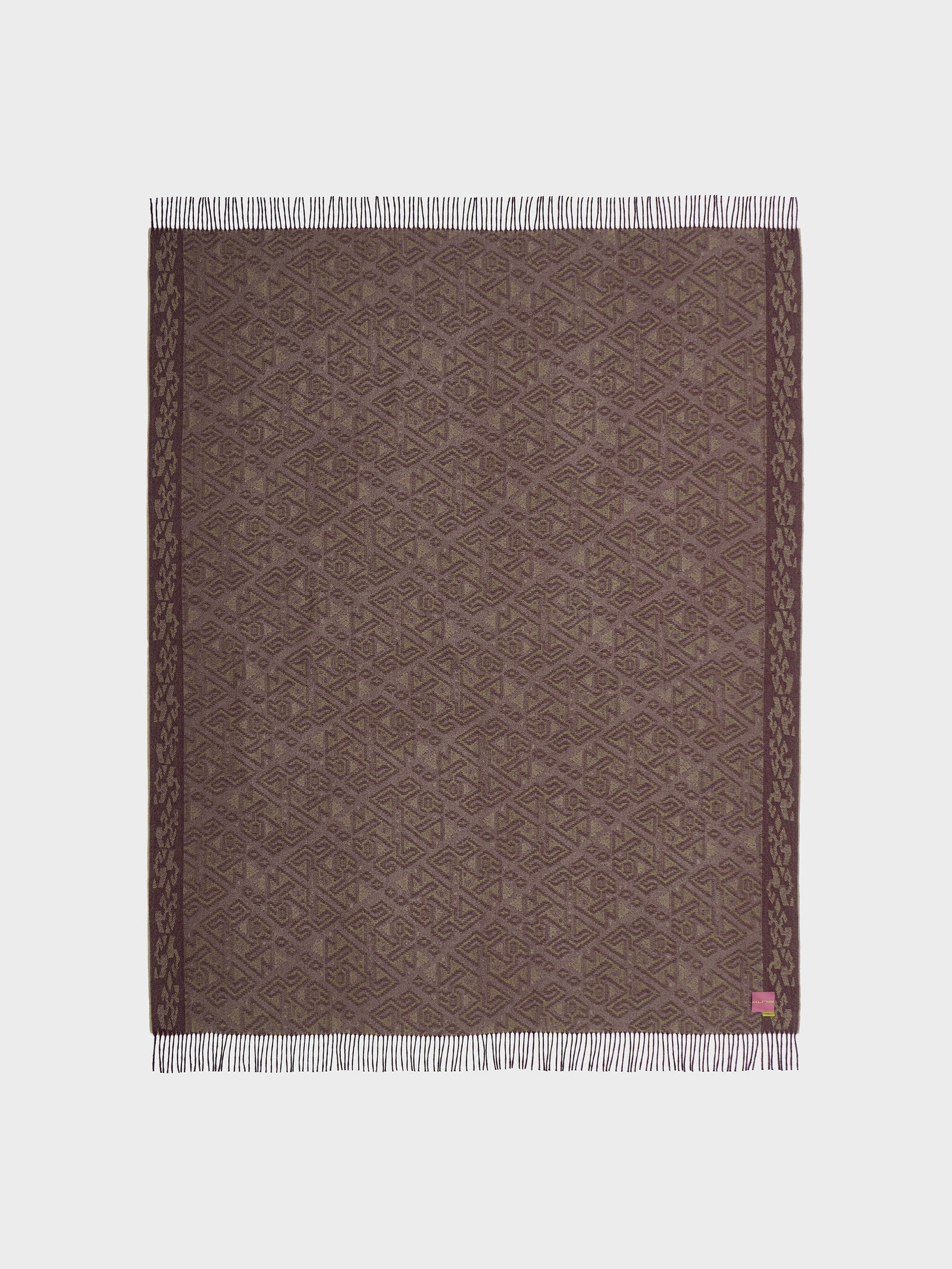 Manta Chincha - 2 De Baby Alpaca Color Guinda