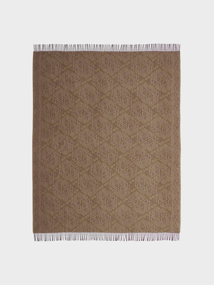 Manta Chincha - 2 Baby Alpaca Maroon Blanket