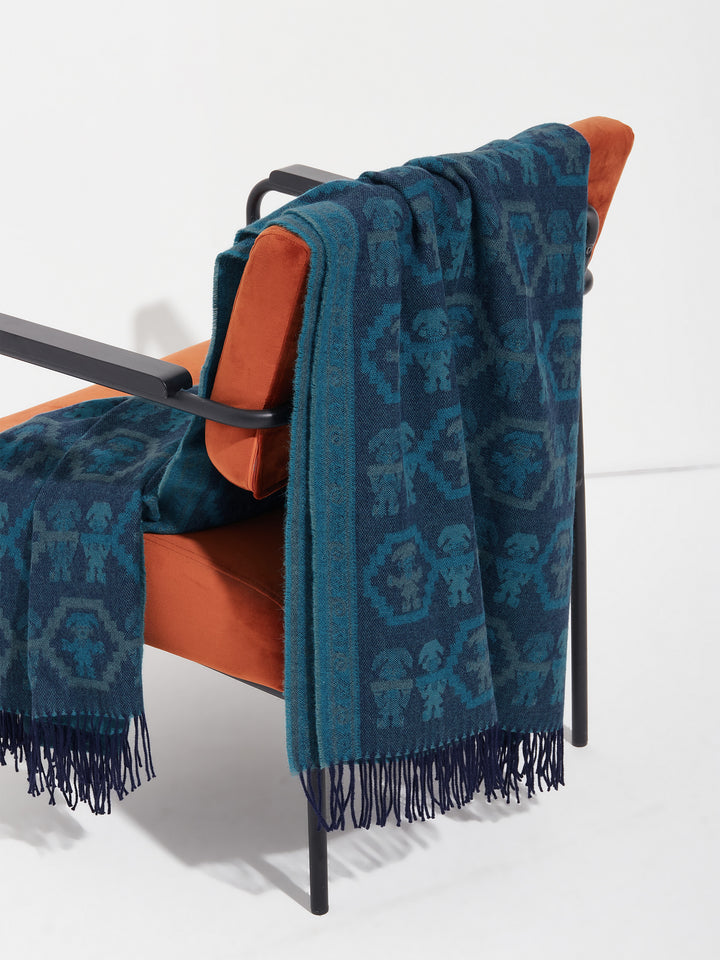 Chimu Blanket - 13 Baby Alpaca Turquoise