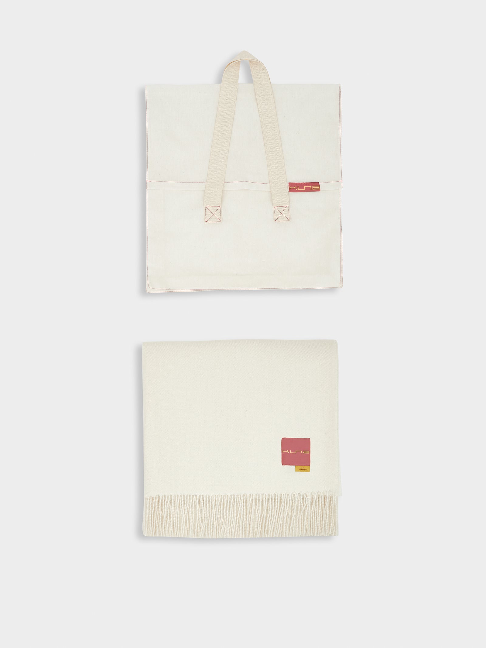 Ydeal Baby Alpaca Throw Ecru