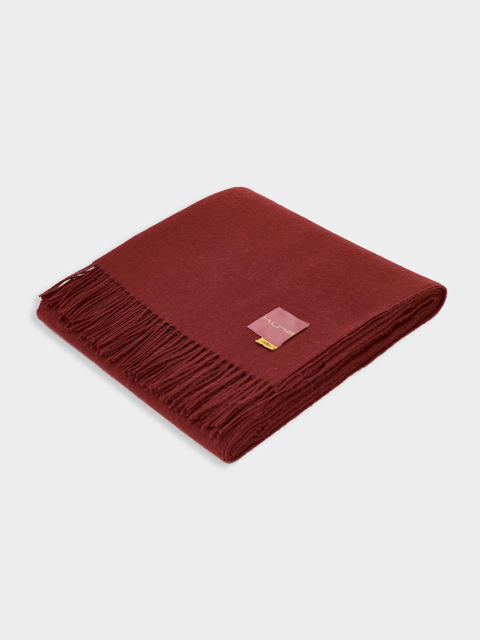 Ideal Burgundy Baby Alpaca Blanket