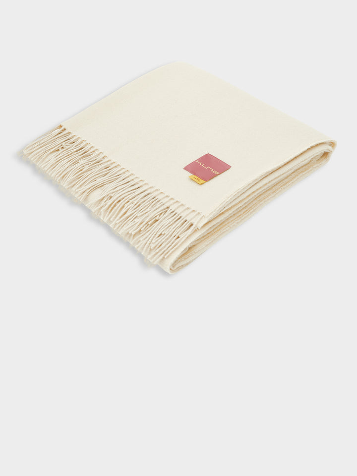 Manta Ydeal De Baby Alpaca Color Amarillo Claro