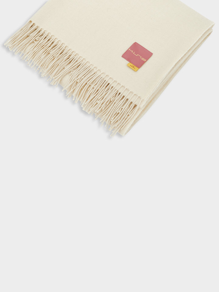 Manta Ydeal De Baby Alpaca Color Amarillo Claro