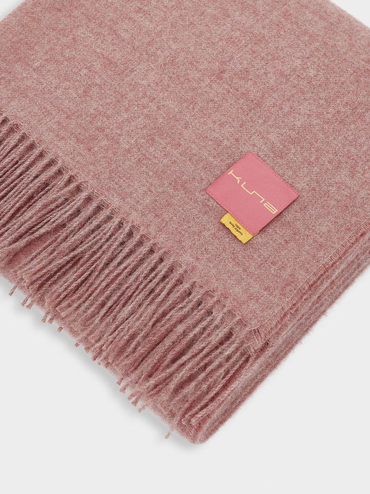 Manta Ydeal De Baby Alpaca Color Rosado