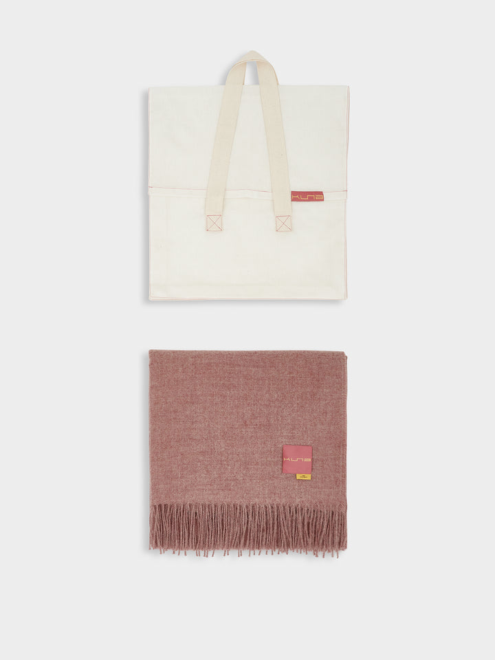 Manta Ydeal De Baby Alpaca Color Rosado