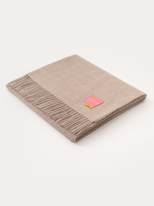 Manta Ydeal De Baby Alpaca Color Beige