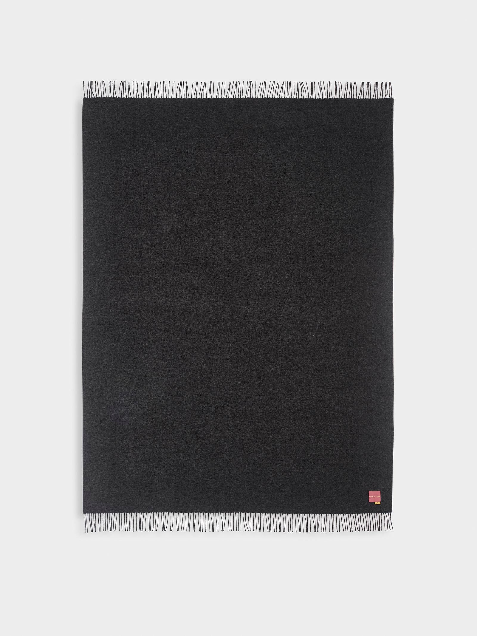 Manta Ydeal De Baby Alpaca Color Gris Oscuro
