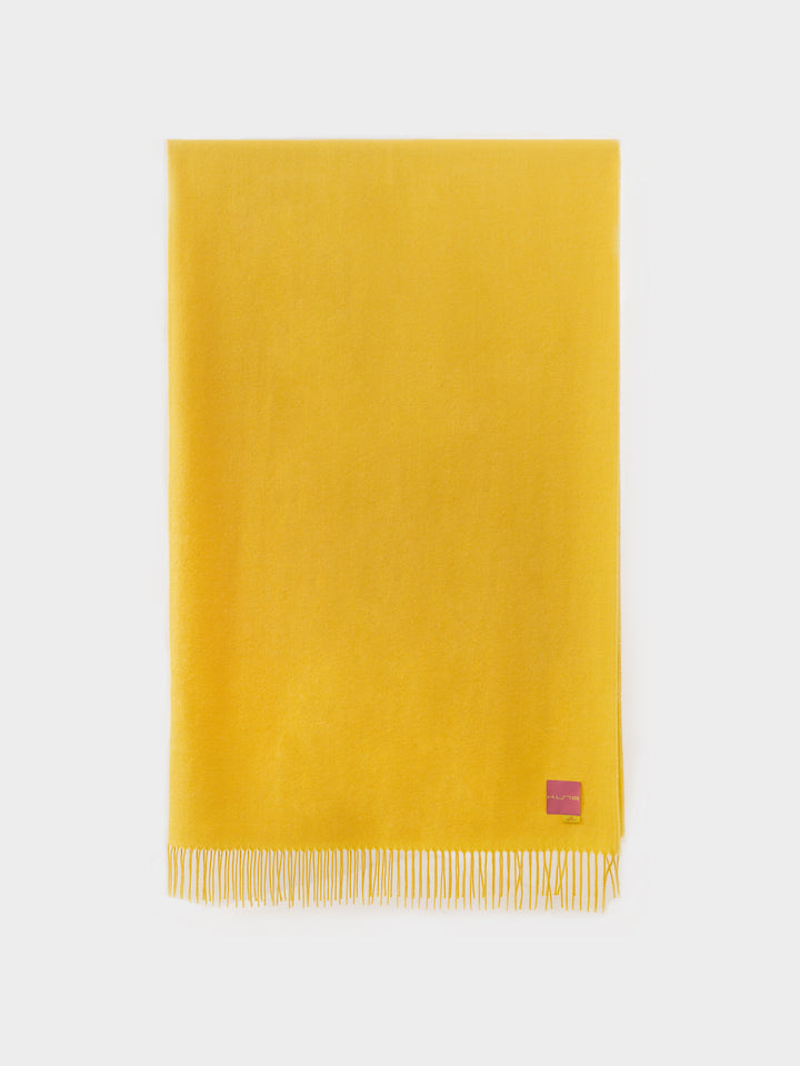 Manta Yanahuara De Baby Alpaca Color Amarillo