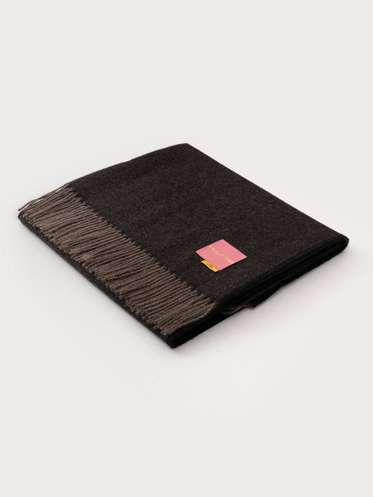 Manta Yanahuara De Baby Alpaca Color Marron