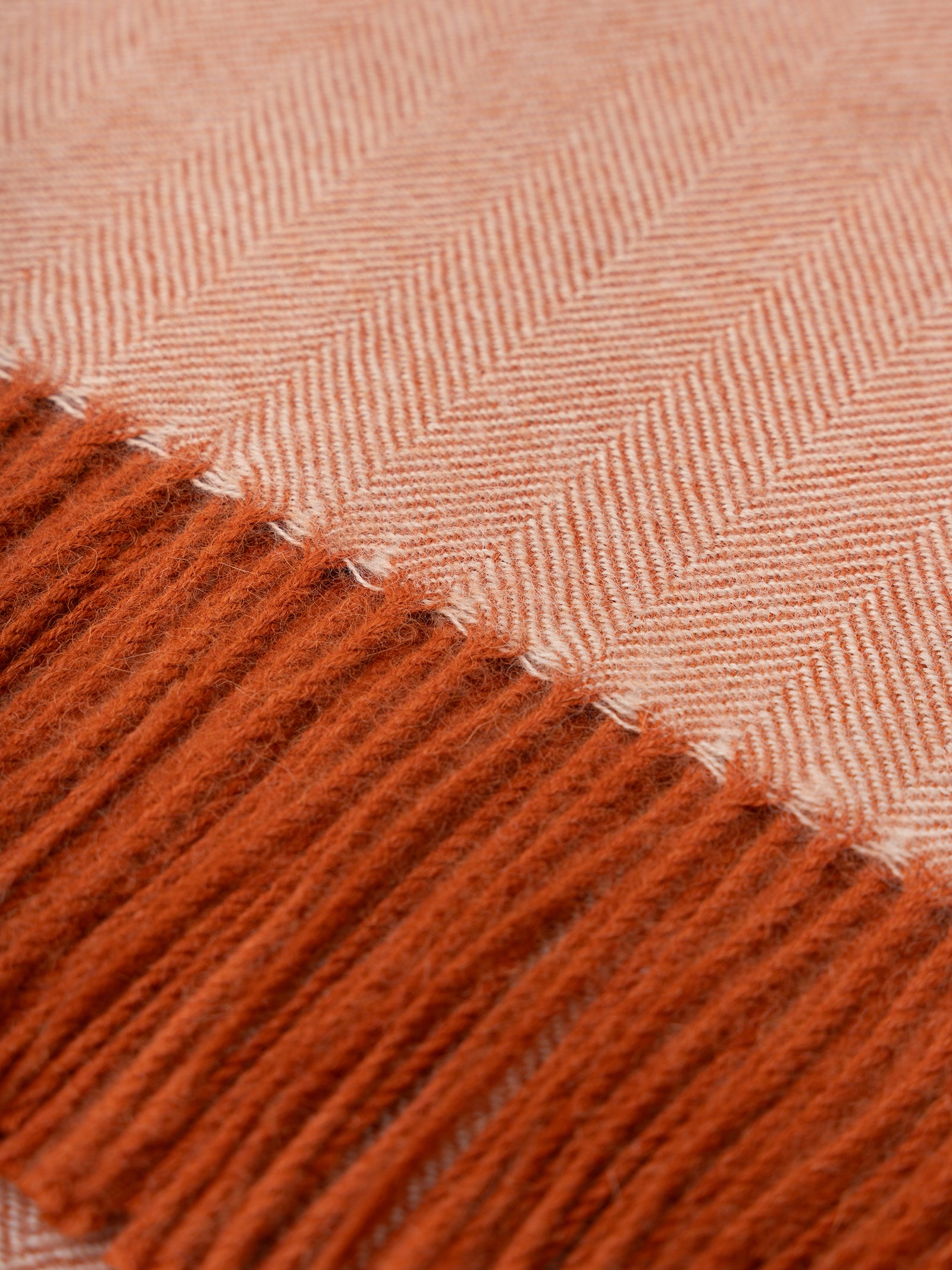 Orange Baby Alpaca Blanket