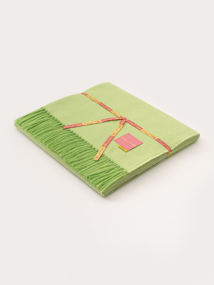 Green Yanahuara Blanket Baby Alpaca Color Green