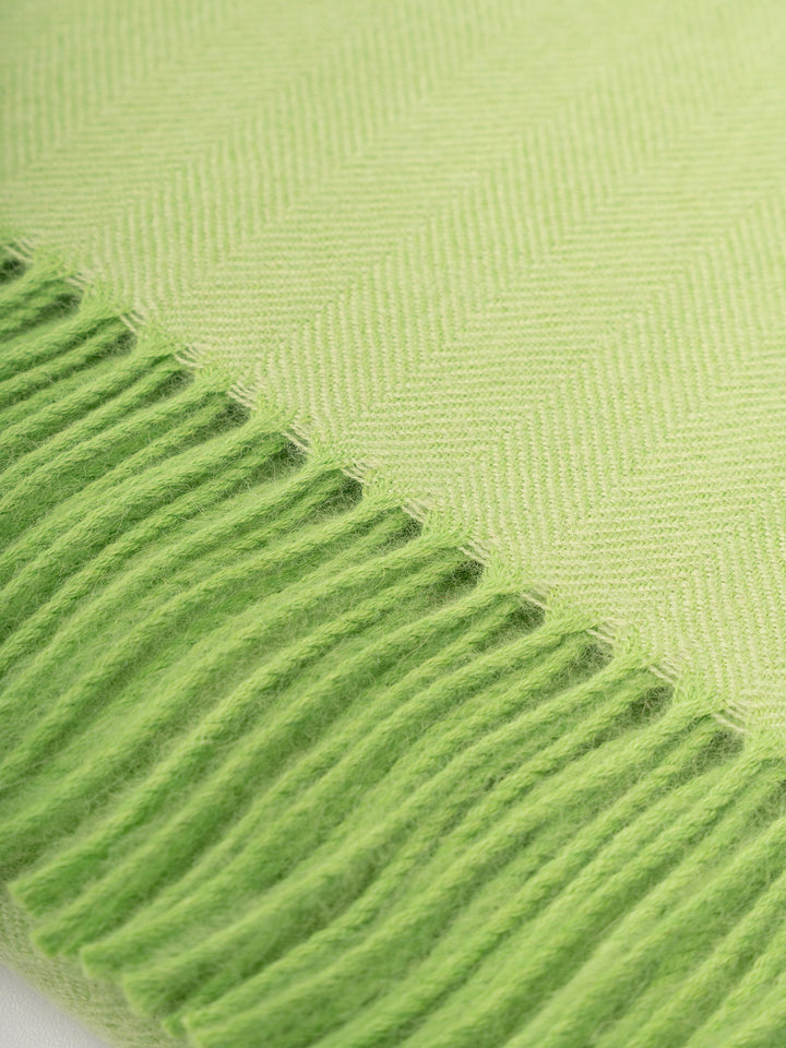 Green Yanahuara Blanket Baby Alpaca Color Green