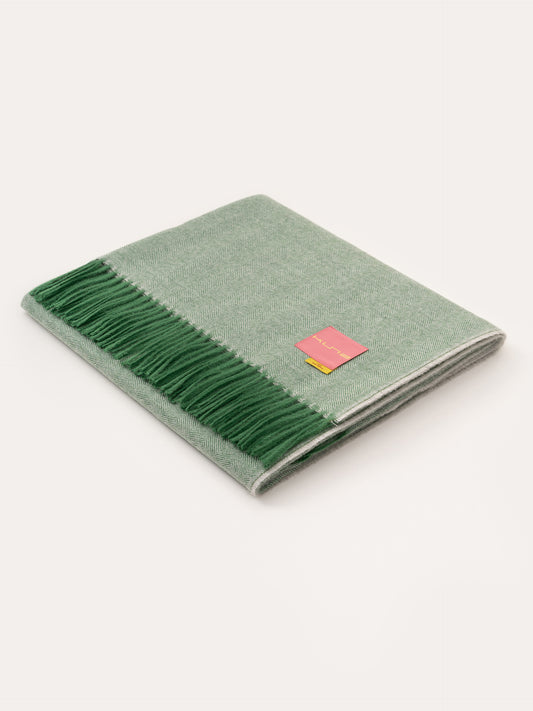 Manta Yanahuara De Baby Alpaca Color Verde