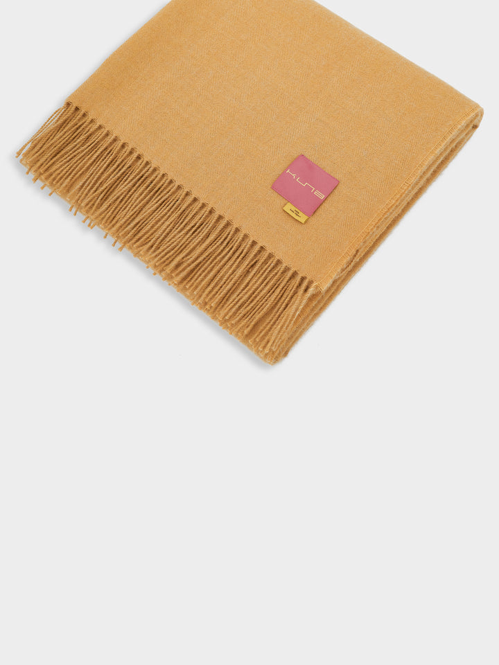 Manta Ydeal De Baby Alpaca Color Amarillo