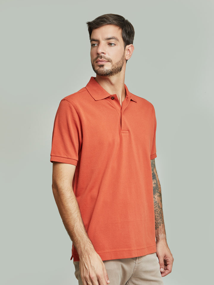 Weinsberg Pima Cotton Polo Shirt Red
