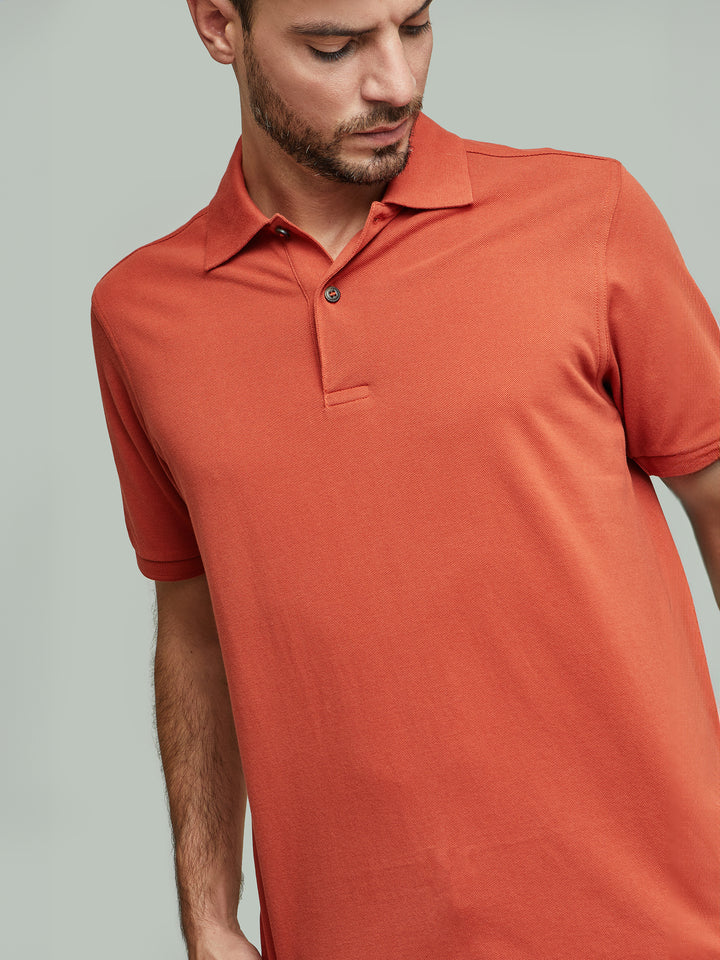 Weinsberg Pima Cotton Polo Shirt Red