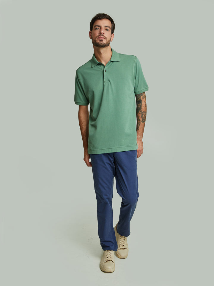 Weinsberg Pima Cotton Polo Shirt in Green