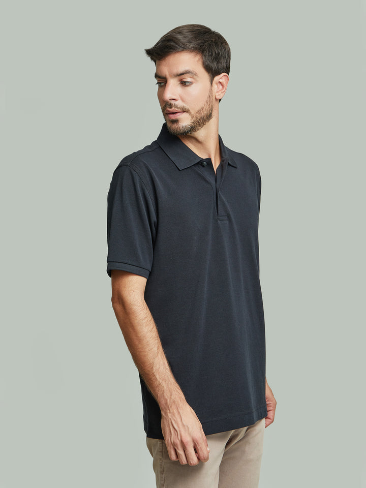 Weinsberg Pima Cotton Polo Shirt in Black