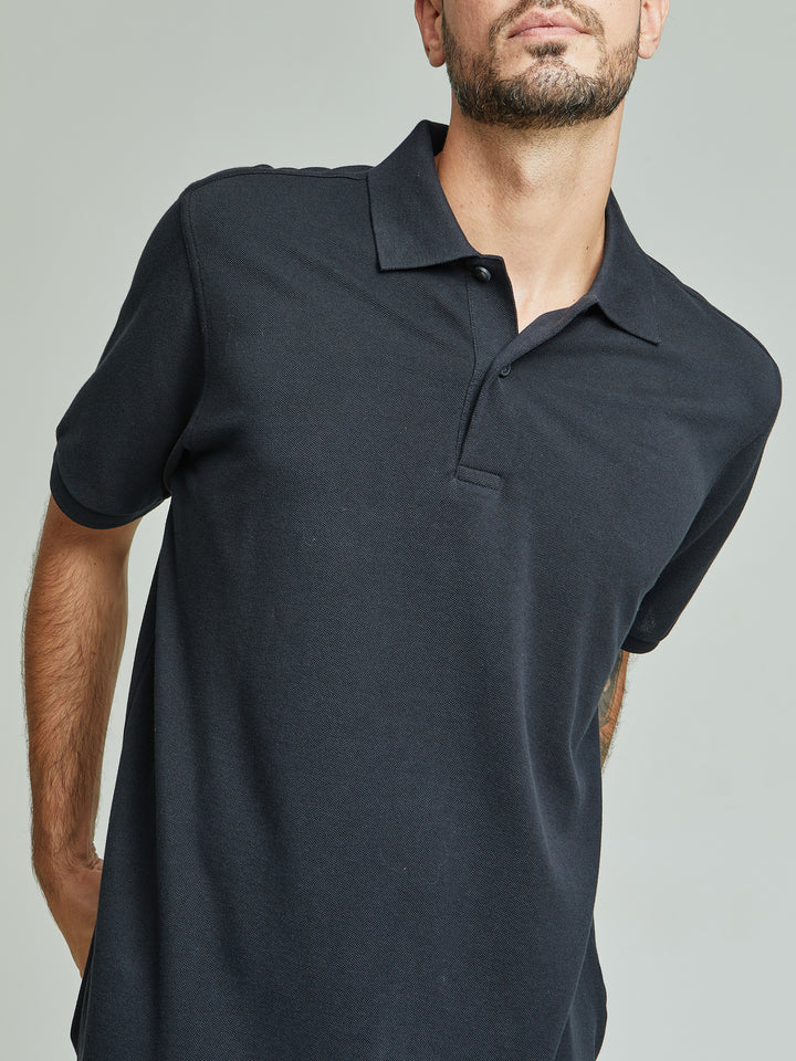 Weinsberg Pima Cotton Polo Shirt in Black