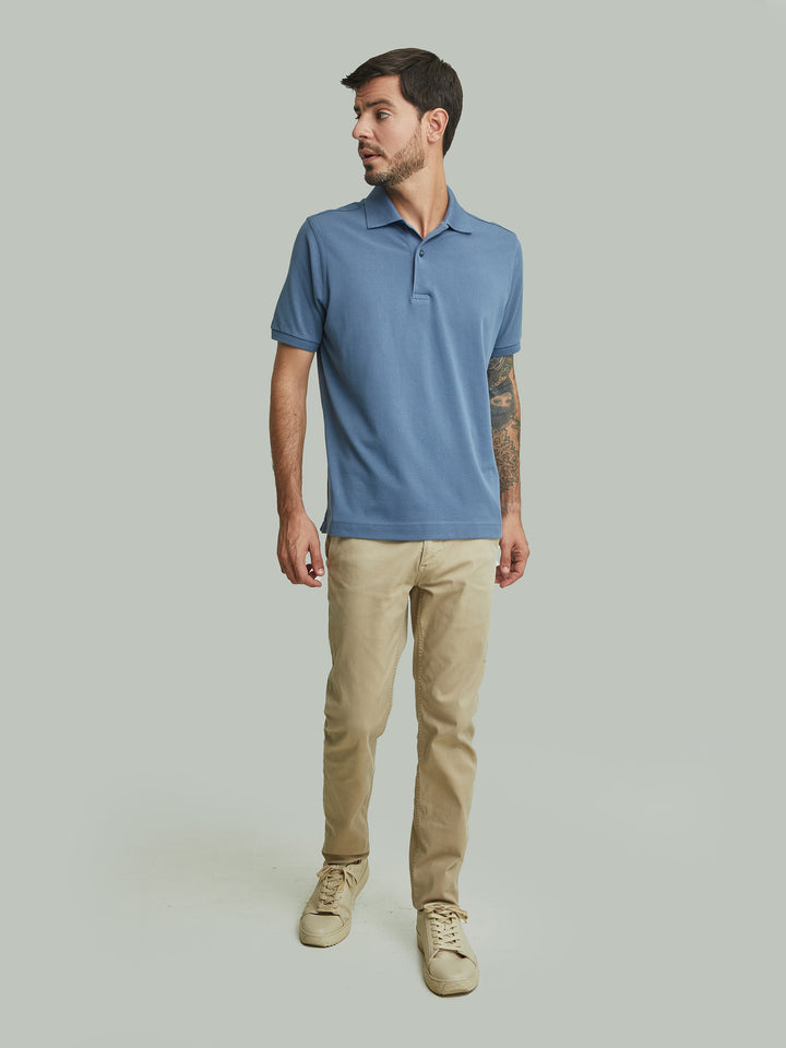 Weinsberg Pima Cotton Polo Shirt in Blue