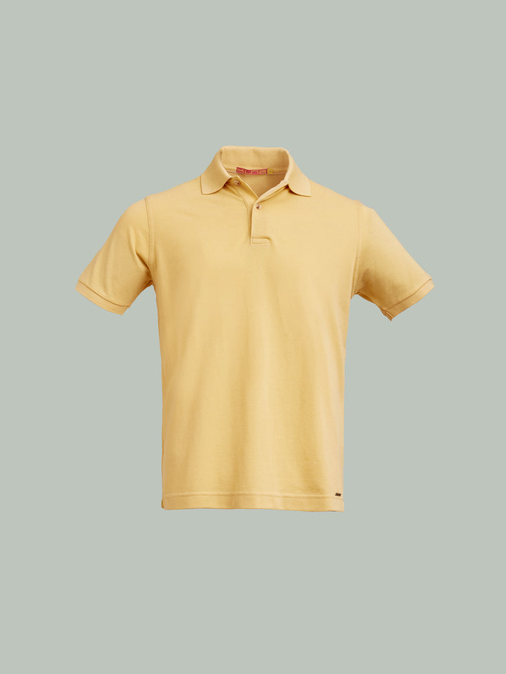 Polo Weinsberg De Algodón Pima Color Amarillo