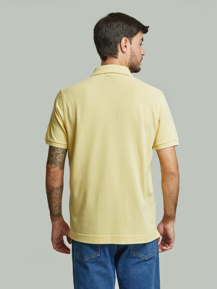 Polo Weinsberg De Algodón Pima Color Amarillo